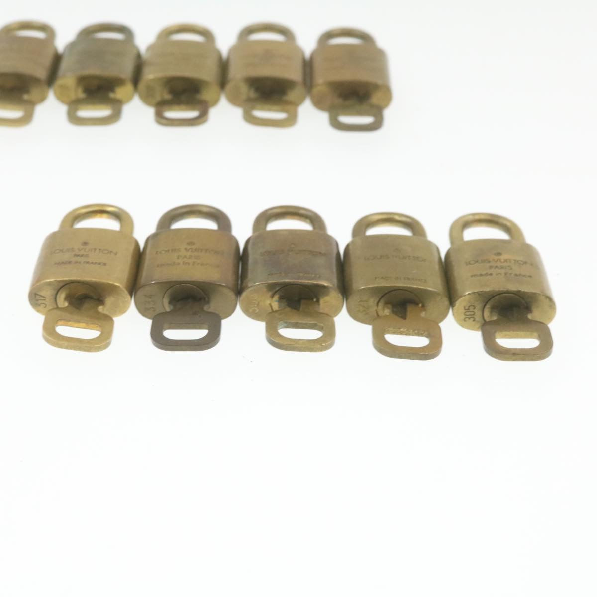 LOUIS VUITTON Padlock 10set Padlock Gold Tone LV am519g
