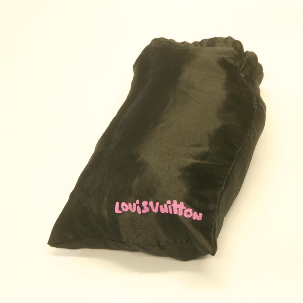 LOUIS VUITTON Stole Scarf Cashmere Silk Polyester Shawl Purple LV am595g