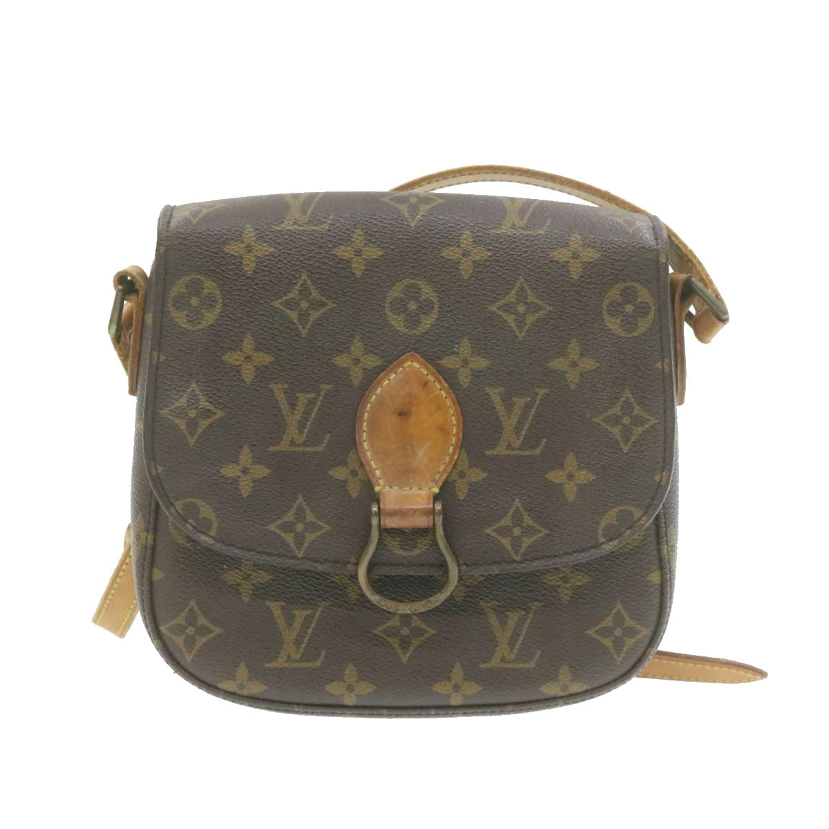 LOUIS VUITTON Monogram Saint Cloud MM Shoulder Bag M51243 LV am683g