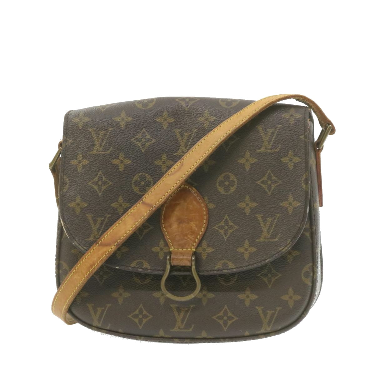 LOUIS VUITTON Monogram Saint Cloud GM Shoulder Bag M51242 LV am728g