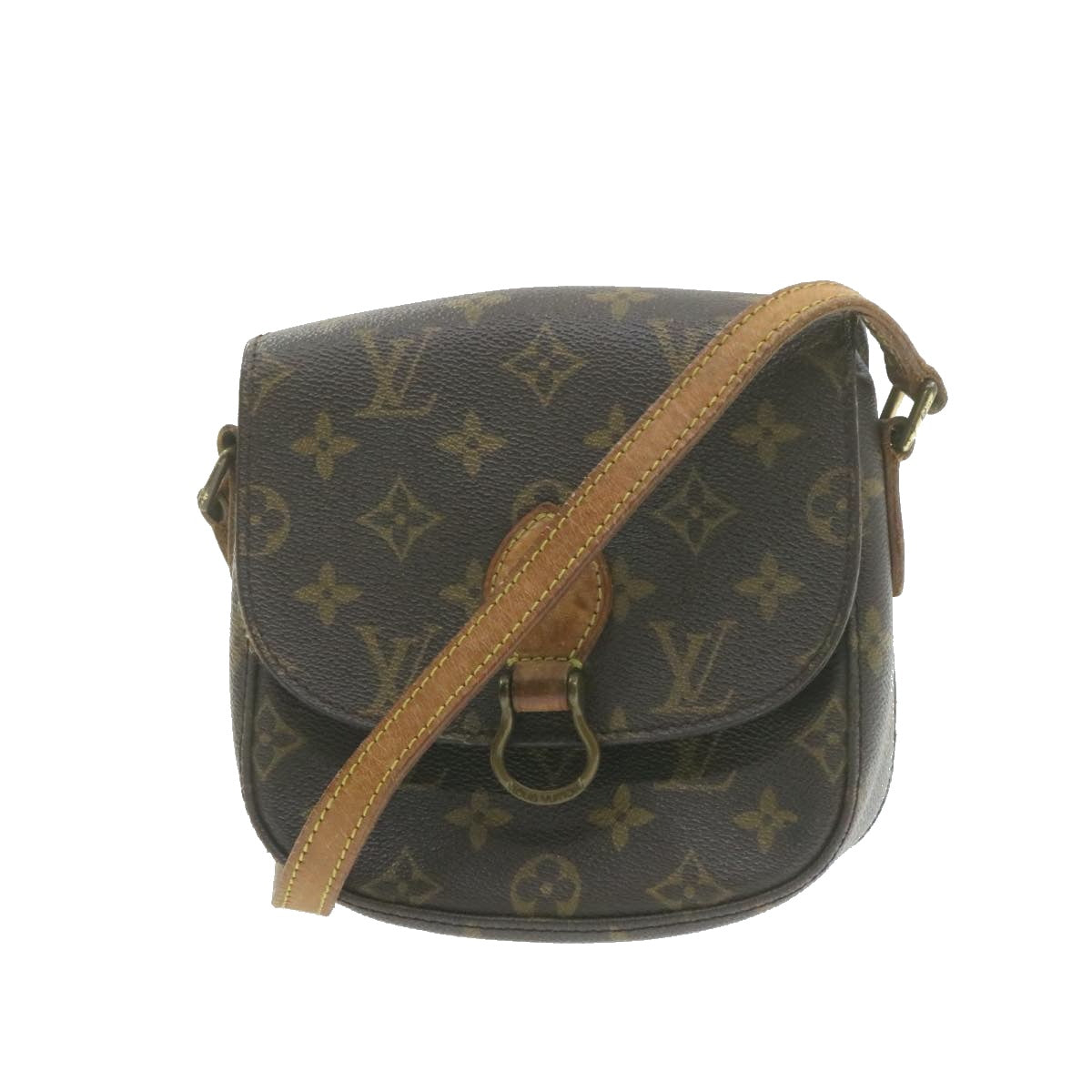 LOUIS VUITTON Monogram Saint Cloud PM Shoulder Bag M51244 LV am753g