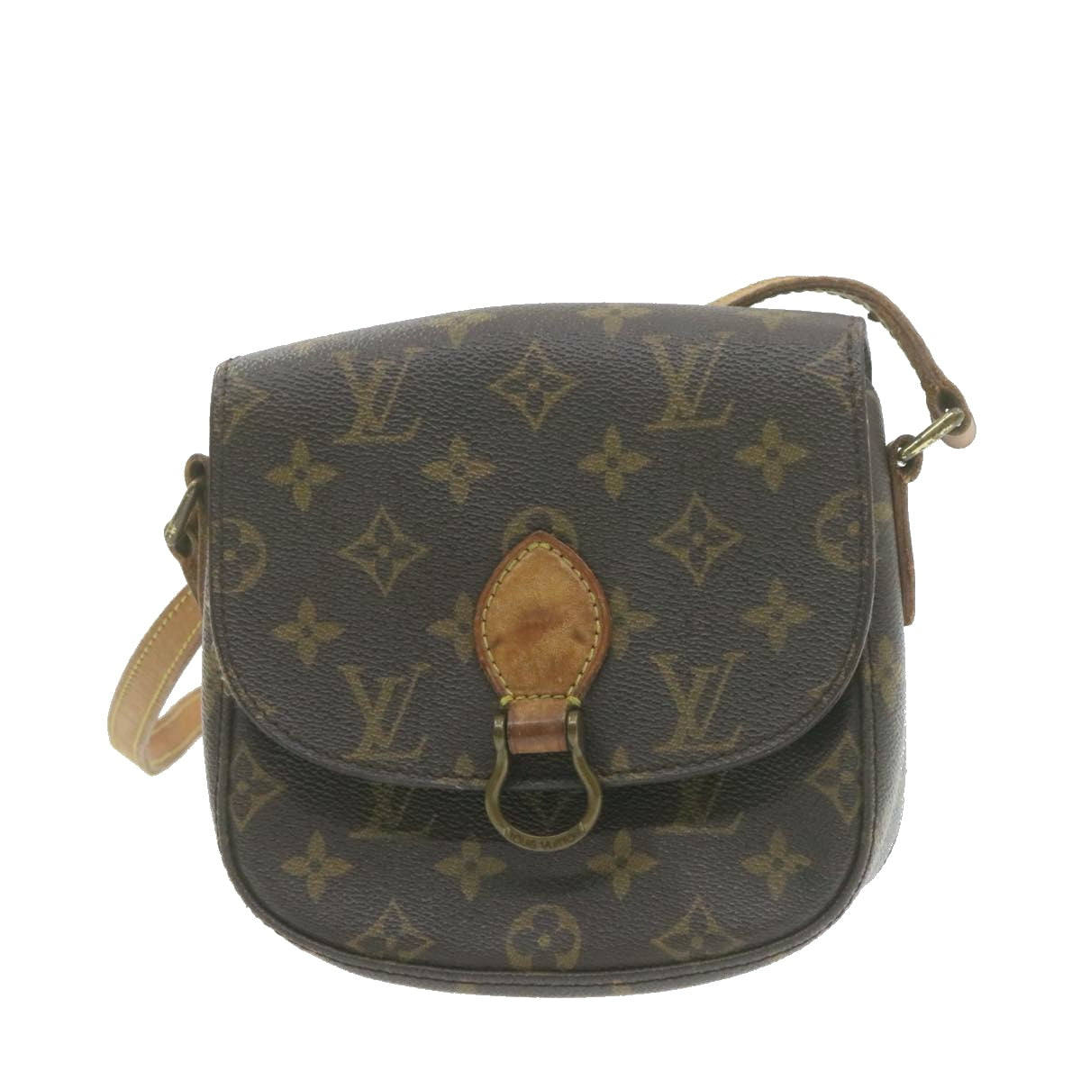 LOUIS VUITTON Monogram Saint Cloud PM Shoulder Bag M51244 LV am753g