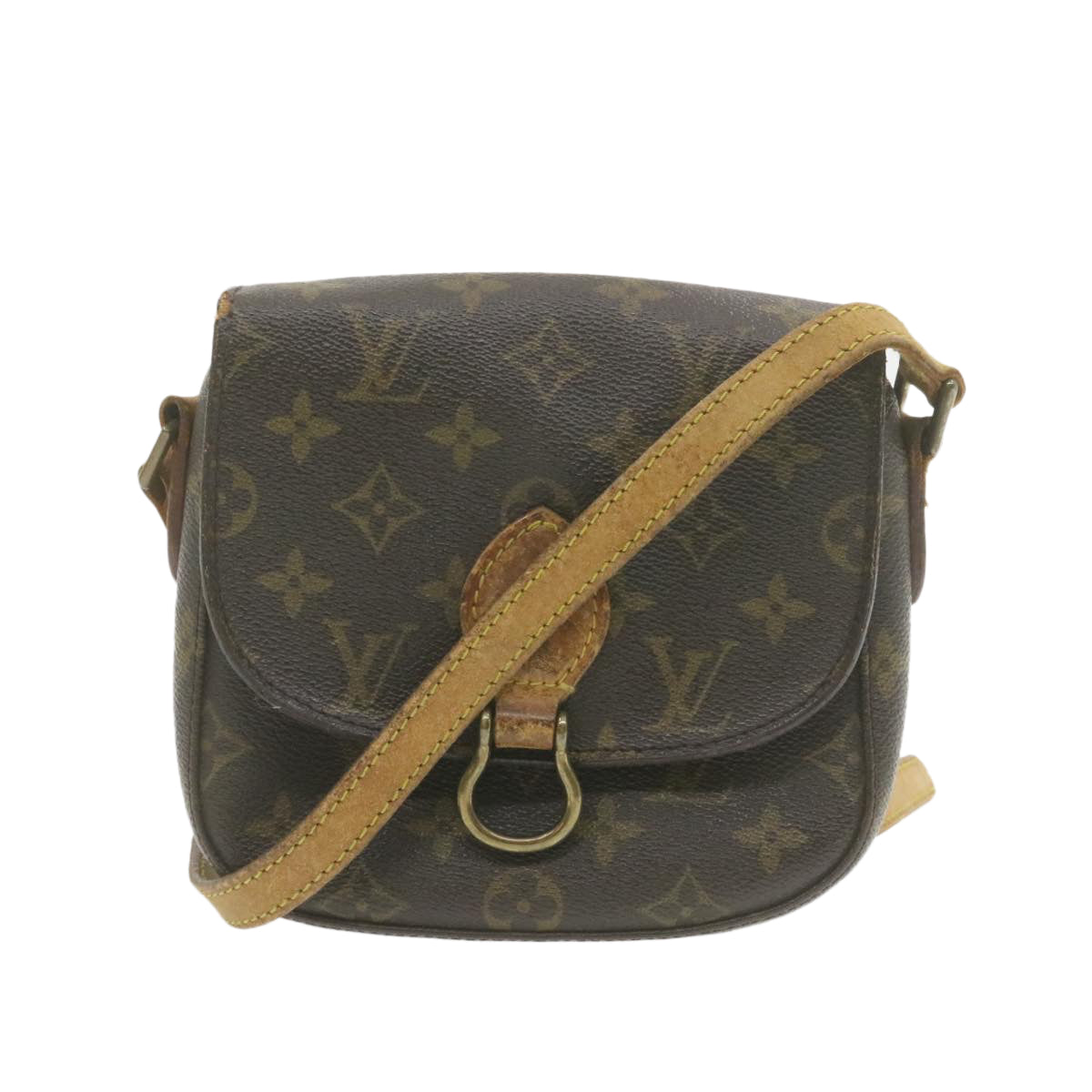 LOUIS VUITTON Monogram Saint Cloud PM Shoulder Bag M51244 LV am754g