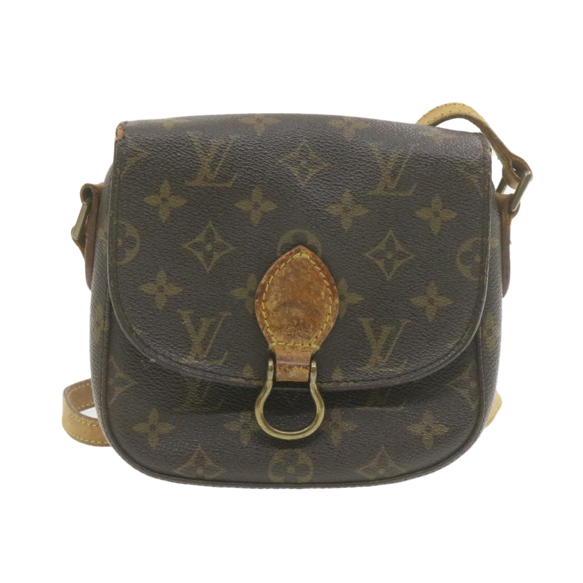 LOUIS VUITTON Monogram Saint Cloud PM Shoulder Bag M51244 LV am754g