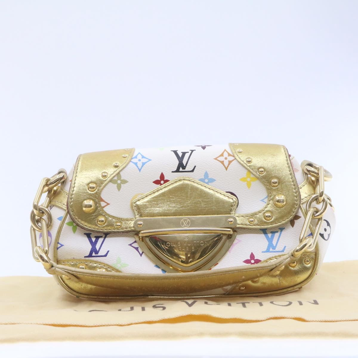 LOUIS VUITTON Monogram Multicolor Marilyn All Hand Bag White M40206 am819gA