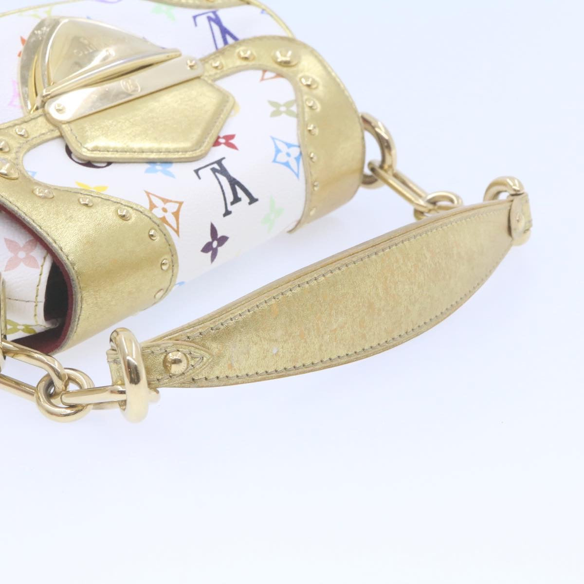 LOUIS VUITTON Monogram Multicolor Marilyn All Hand Bag White M40206 am819gA