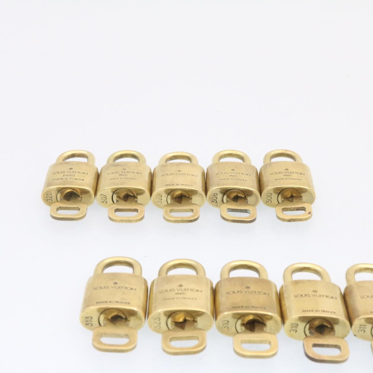 LOUIS VUITTON Padlock 10set Gold Tone LV am831g