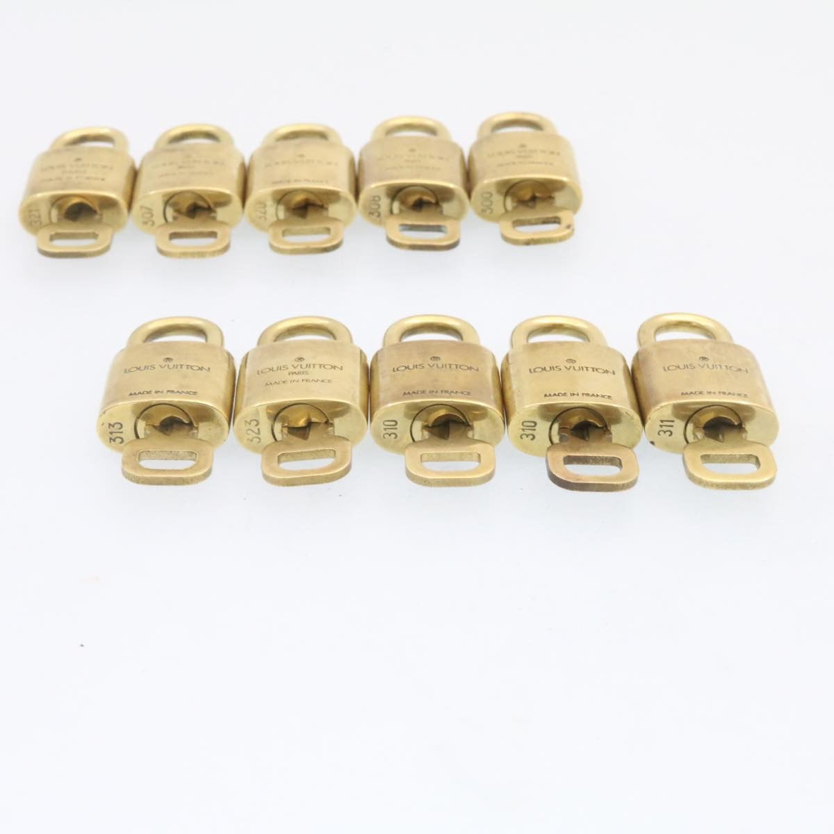 LOUIS VUITTON Padlock 10set Gold Tone LV am831g