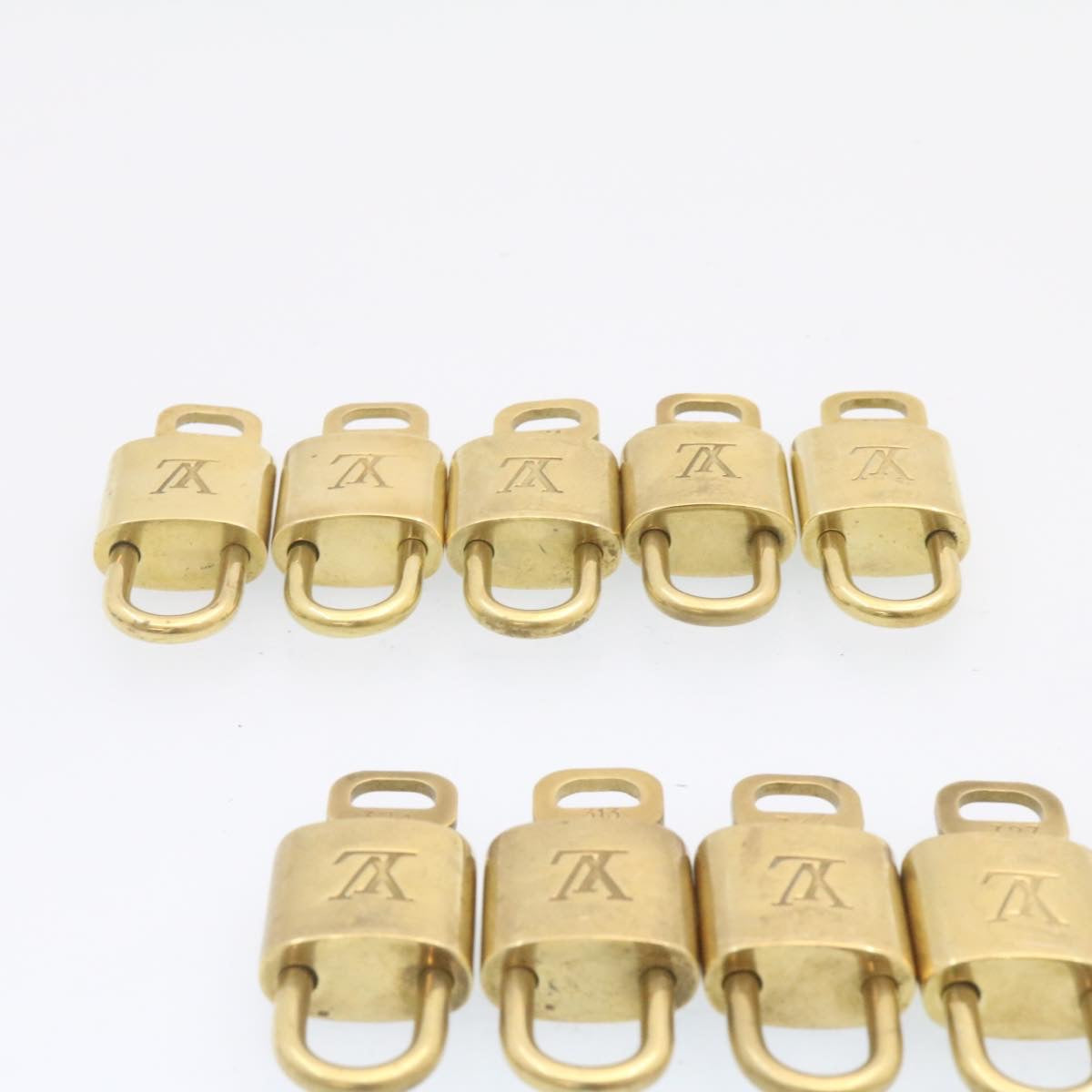 LOUIS VUITTON Padlock 10set Gold Tone LV am833g