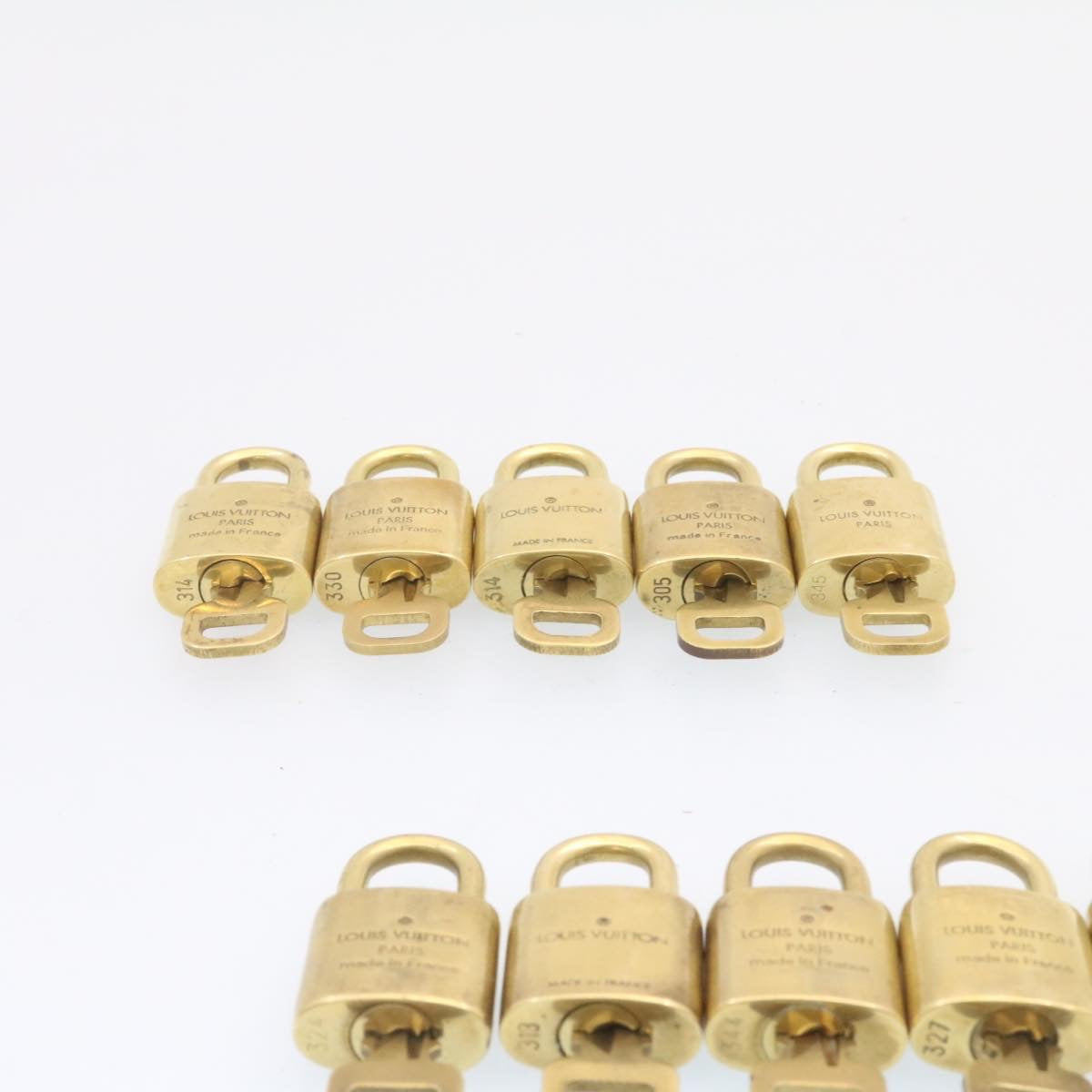 LOUIS VUITTON Padlock 10set Gold Tone LV am833g