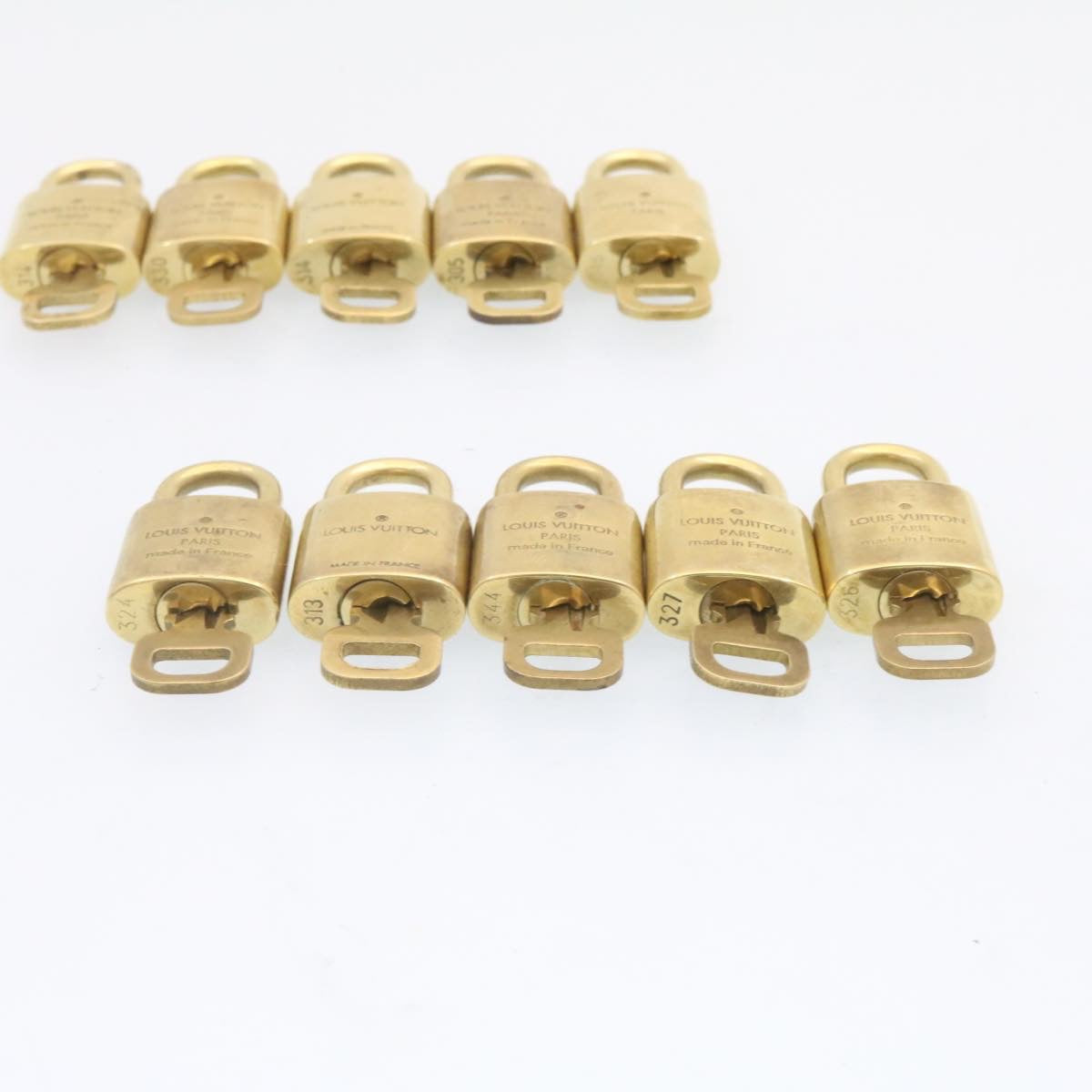 LOUIS VUITTON Padlock 10set Gold Tone LV am833g
