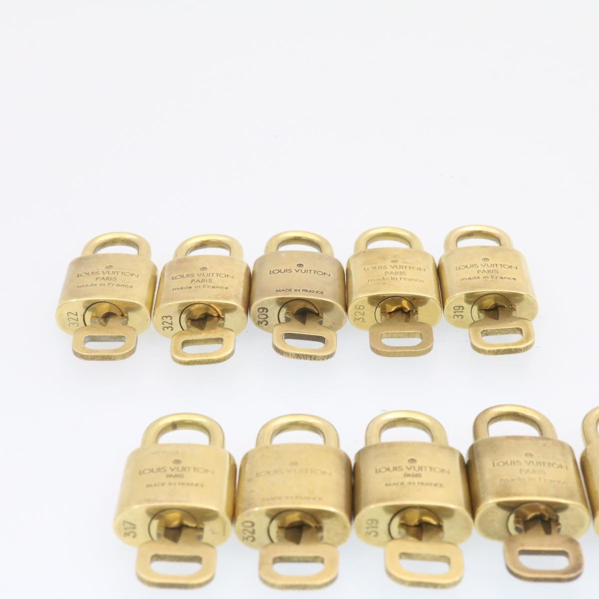 LOUIS VUITTON Padlock 10set Gold Tone LV am834g
