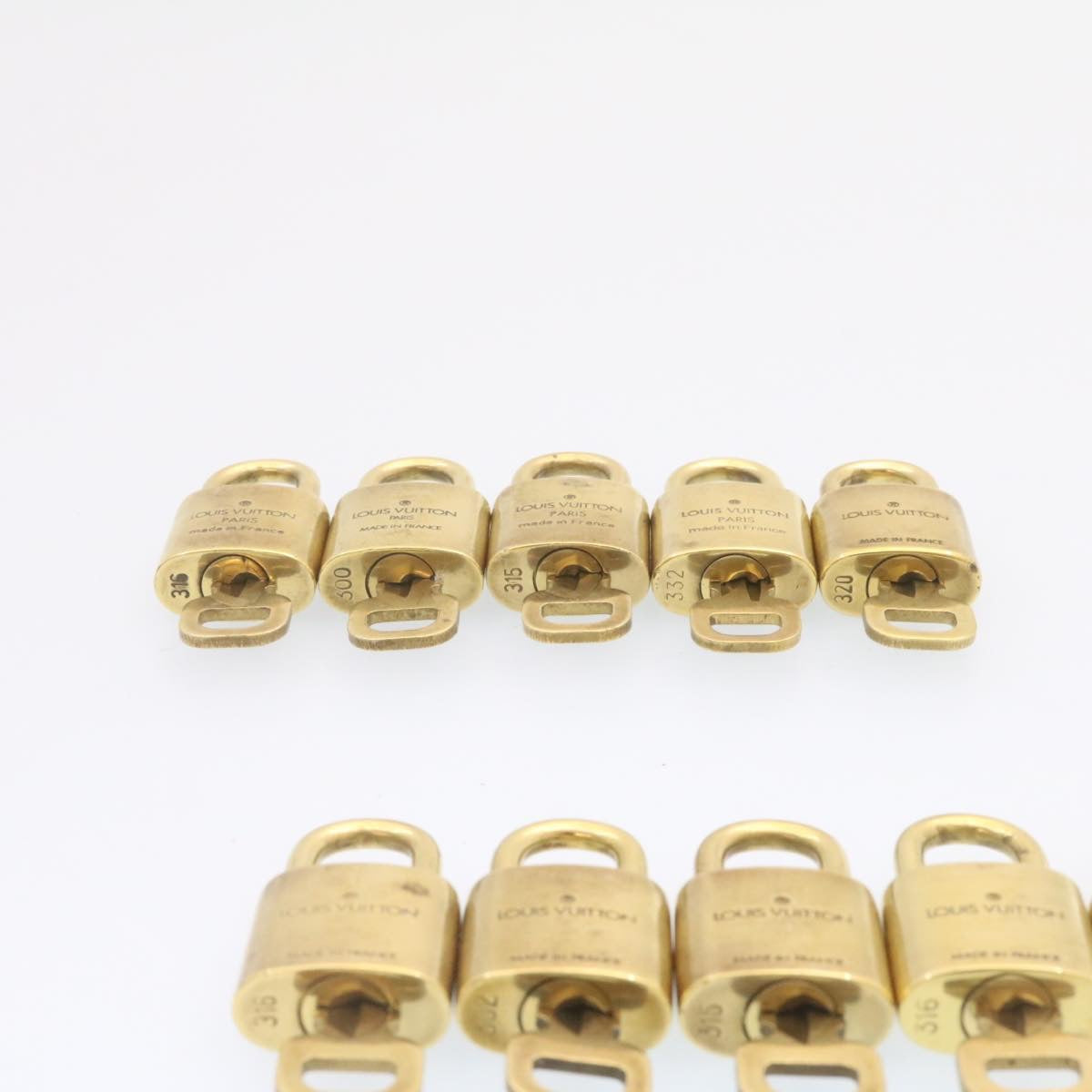 LOUIS VUITTON Padlock 10set Padlock Gold Tone LV am837g