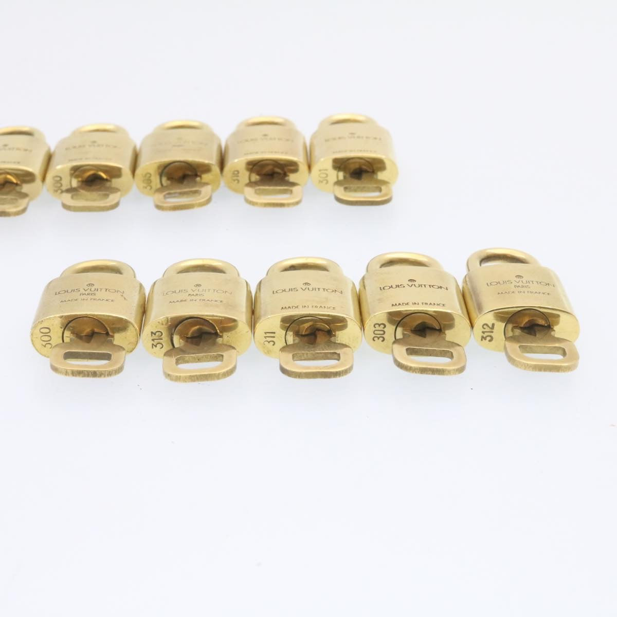 LOUIS VUITTON Padlock 10set Padlock Gold Tone LV am839g