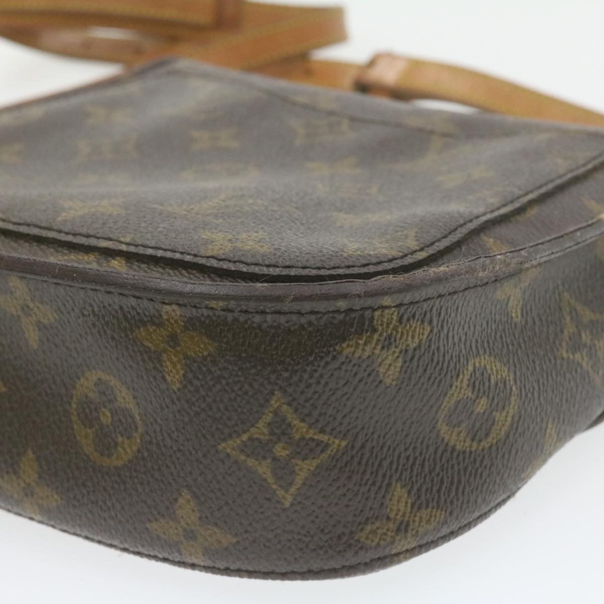 LOUIS VUITTON Monogram Saint Cloud MM Shoulder Bag M51243 LV am882g