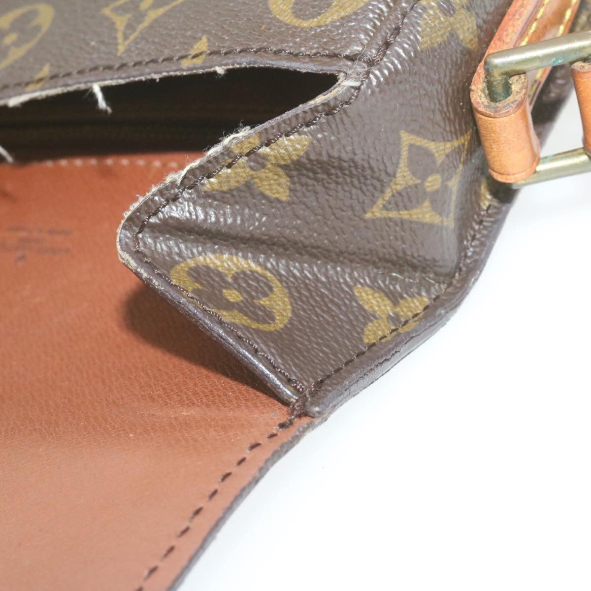 LOUIS VUITTON Monogram Saint Cloud MM Shoulder Bag M51243 LV am882g