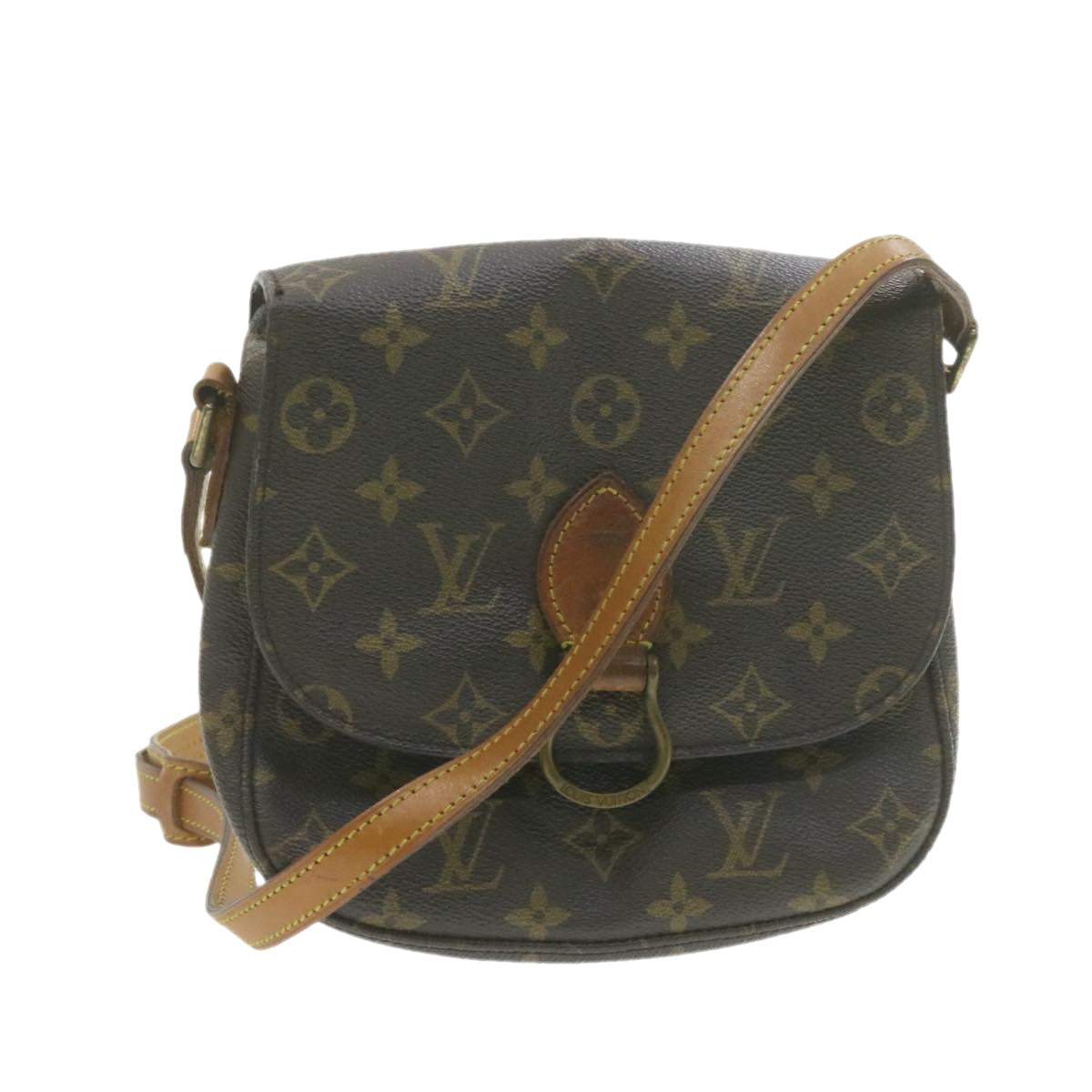 LOUIS VUITTON Monogram Saint Cloud MM Shoulder Bag M51243 LV am937g