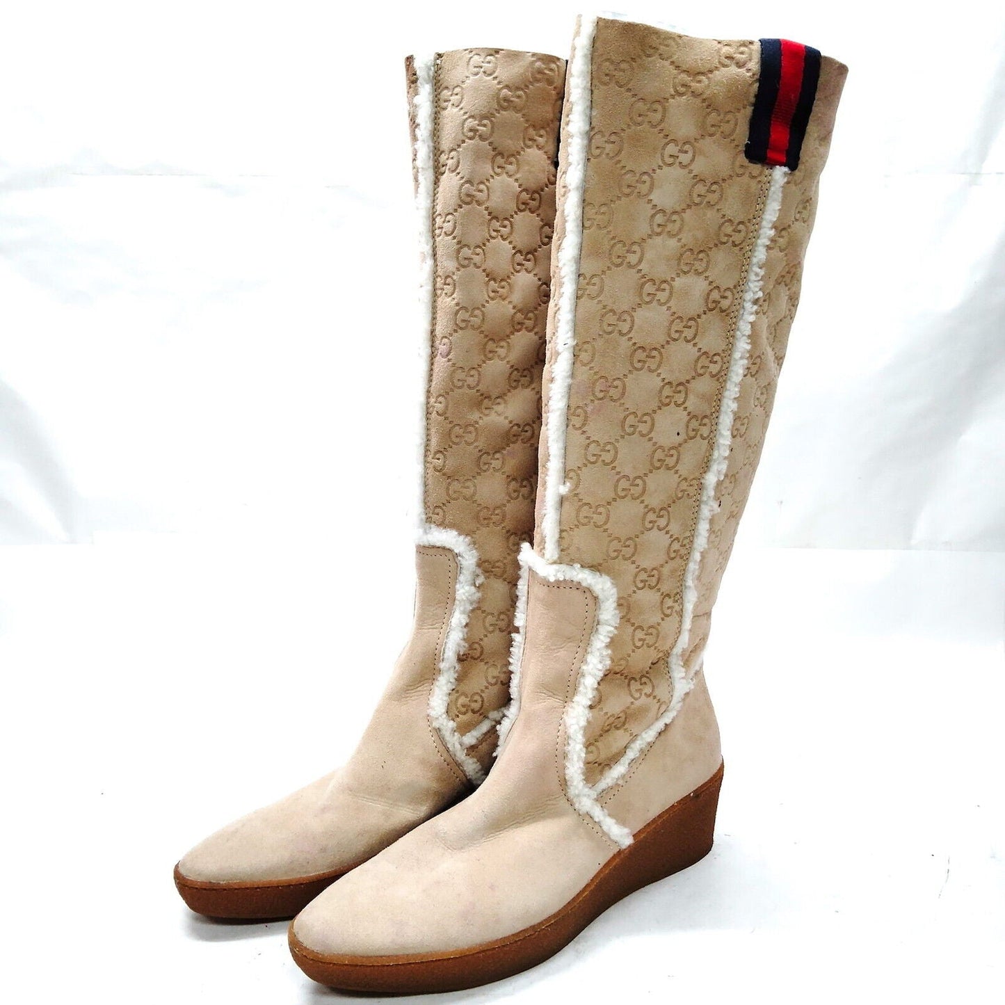 Luxury Gucci Trending 2025 Boots Women Beiges Suede