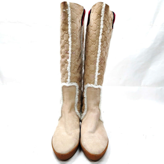 Luxury Gucci Trending 2025 Boots Women Beiges Suede
