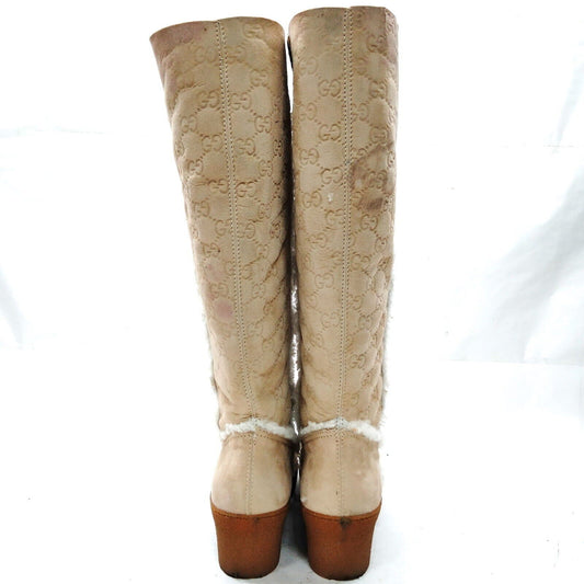 Luxury Gucci Trending 2025 Boots Women Beiges Suede