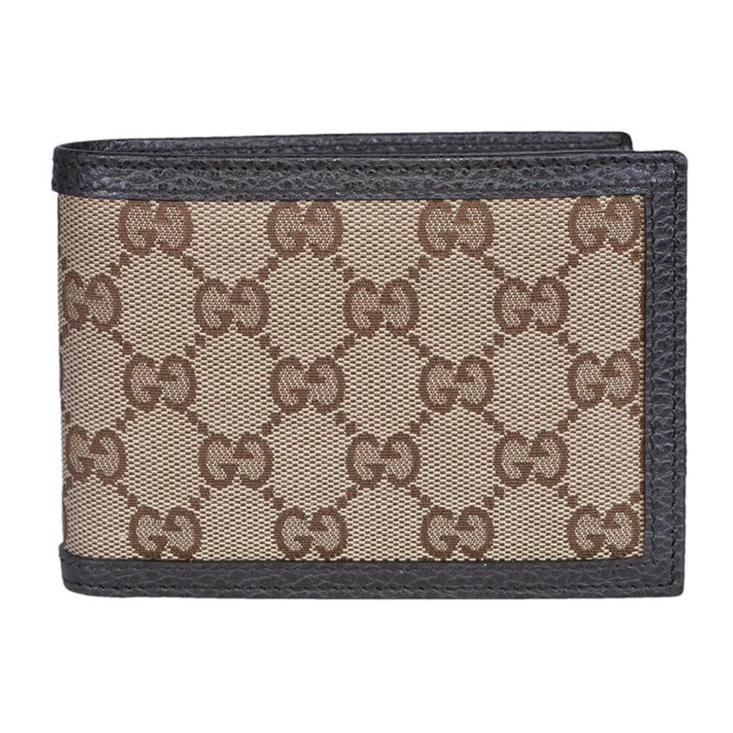 Luxury Gucci GG Canvas Brown/Beige Leather Bifold Wallet 260987