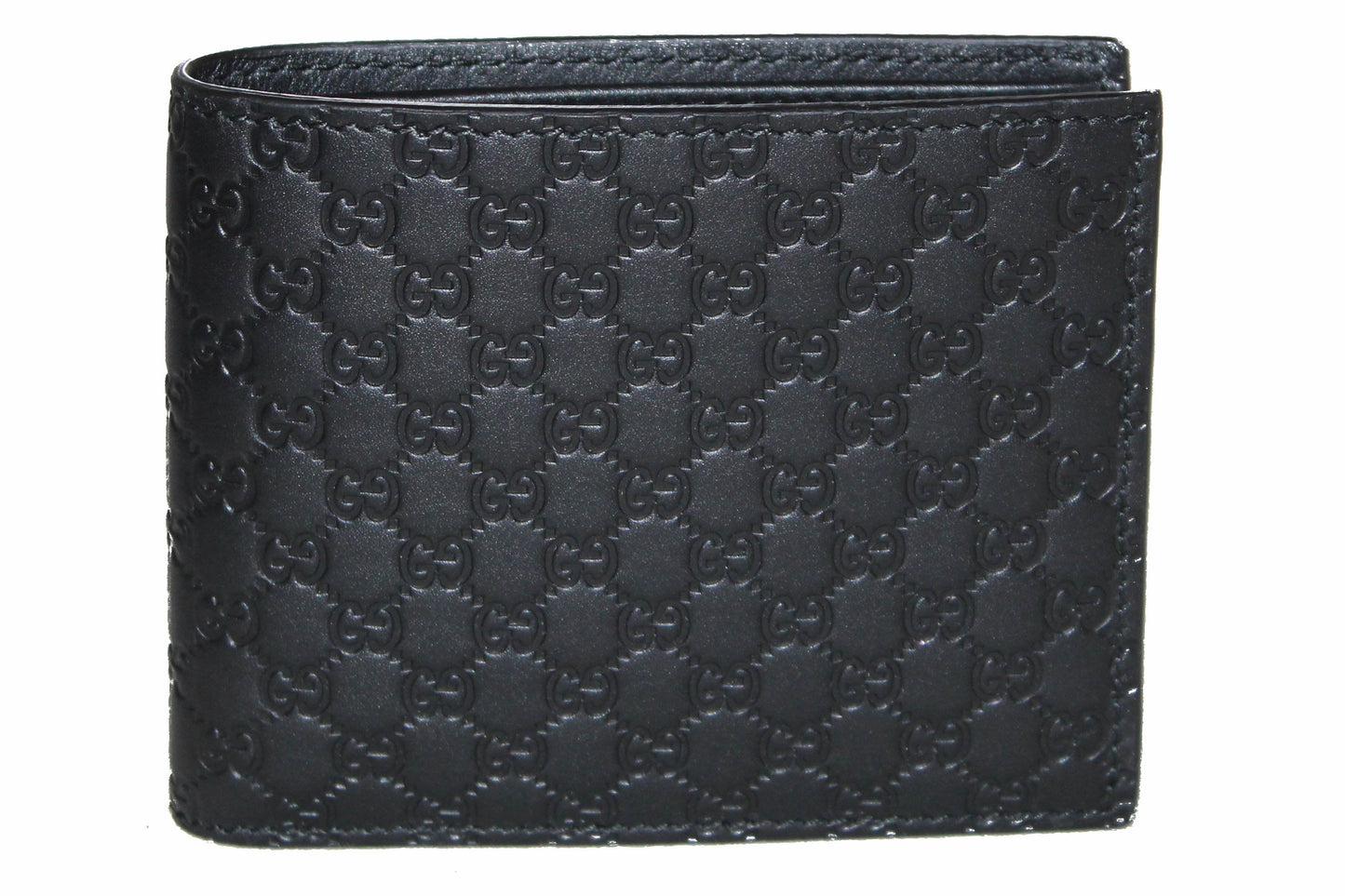 Luxury Gucci Men's Microguccissima Black Leather Bifold Wallet 260987