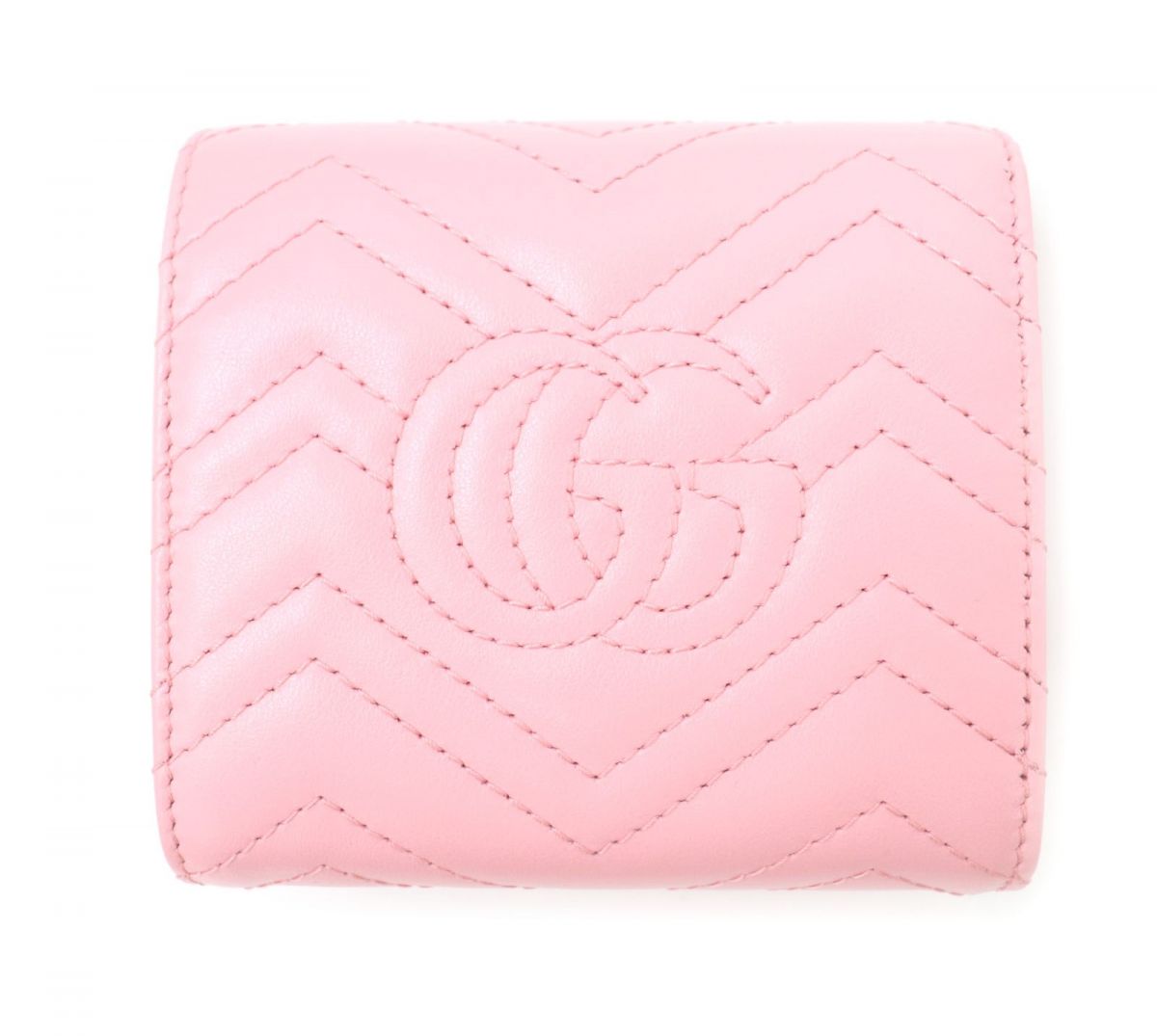 Luxury Gucci Trending 2025 GG Marmont Leather Wallet Pink