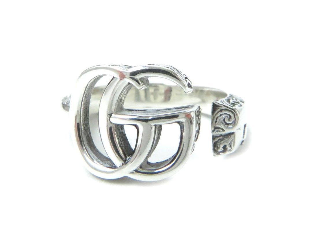 Luxury Gucci Trending 2025 AG925 Double G Key Ring Silver