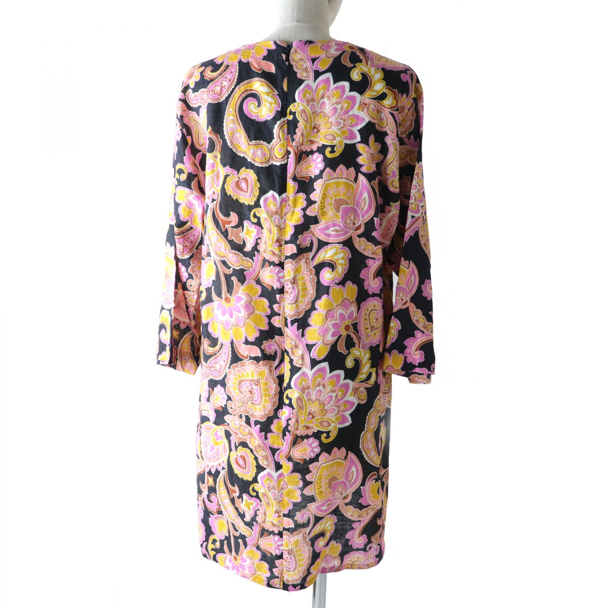 Luxury Gucci Trending 2025 Paisley G Logo Linen Dress 38