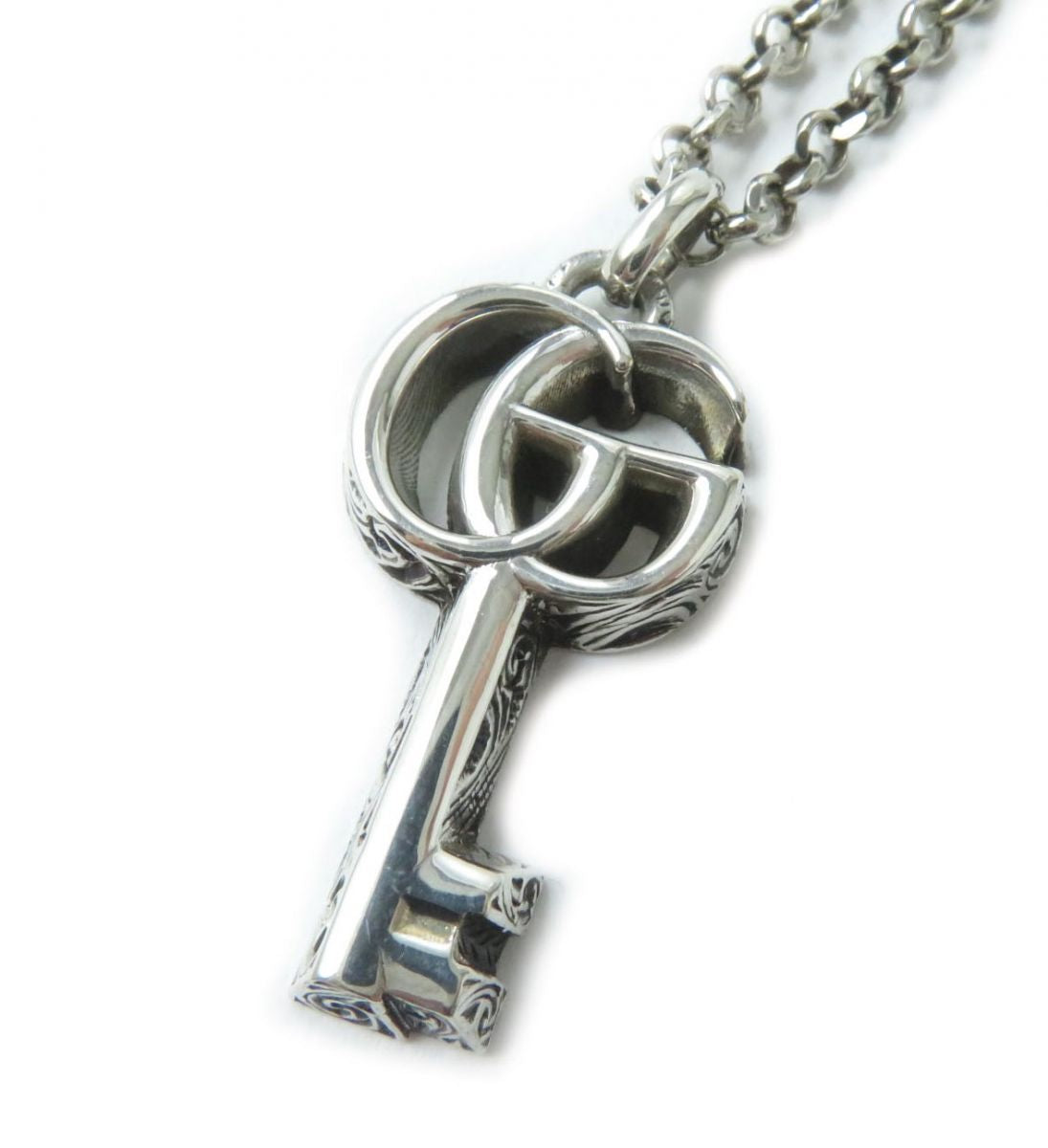 Luxury Gucci Trending 2025 Silver Double G Key Necklace