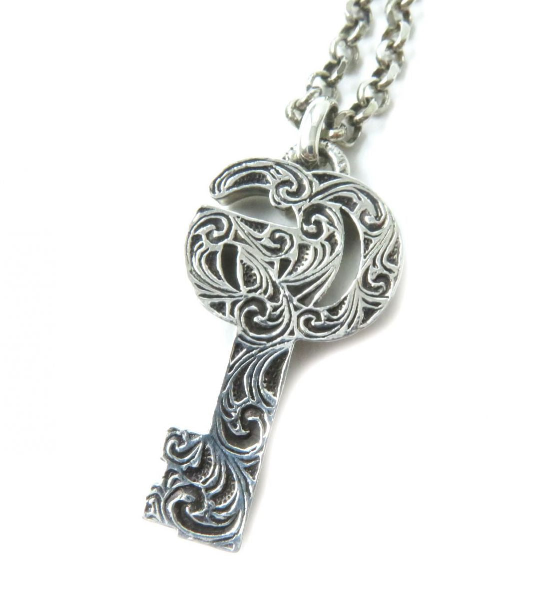 Luxury Gucci Trending 2025 Silver Double G Key Necklace