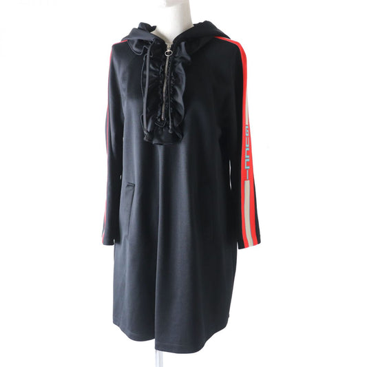 Luxury Gucci Trending 2025 Black Track Dress S 502280