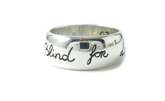 Luxury Gucci Trending 2025 Blind for Love Silver Ring AG925