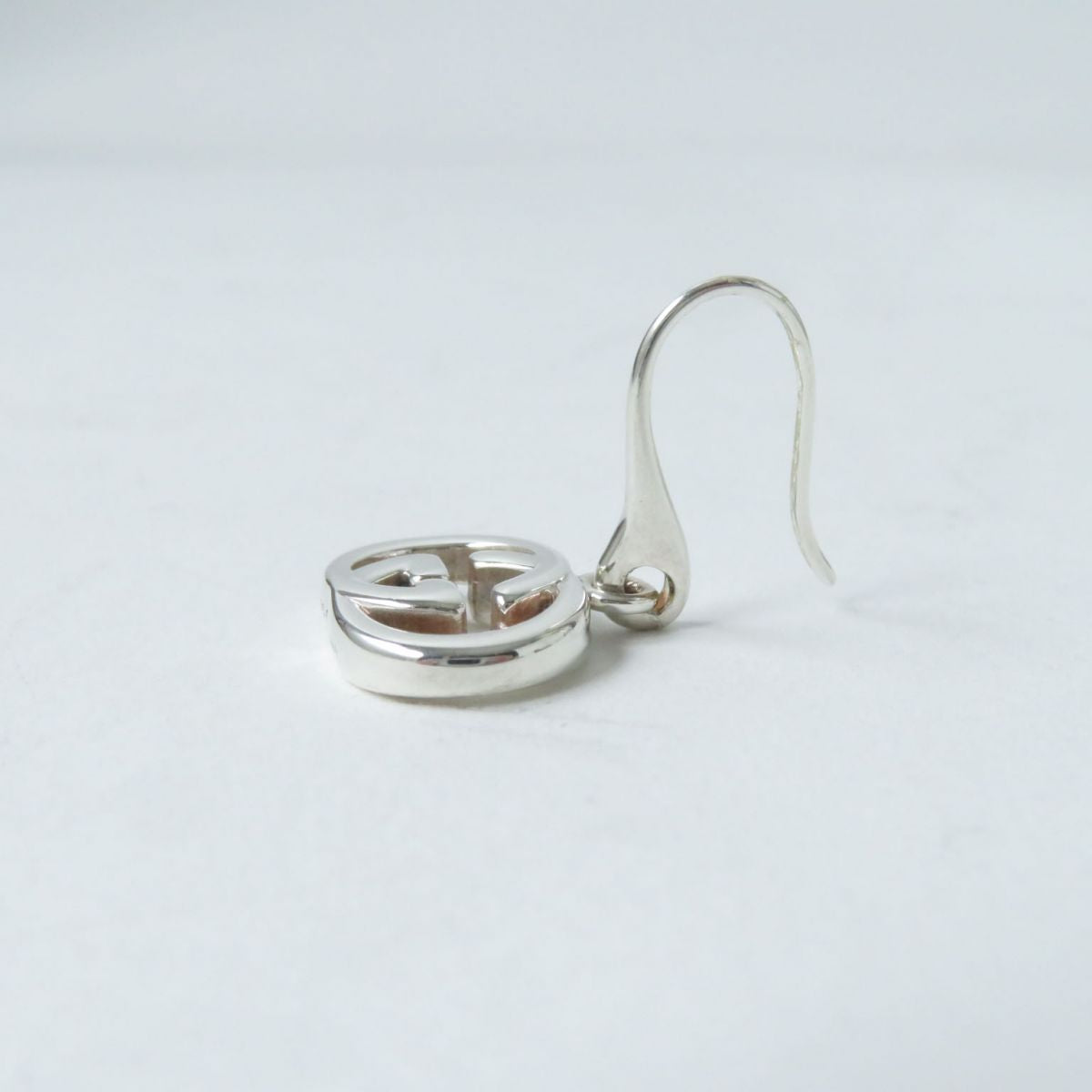 Luxury Gucci Trending 2025 AG925 Interlocking G Earrings Silver