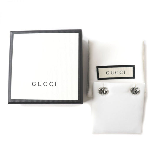 Luxury Gucci Trending 2025 Silver Double G Rope Motif Earrings