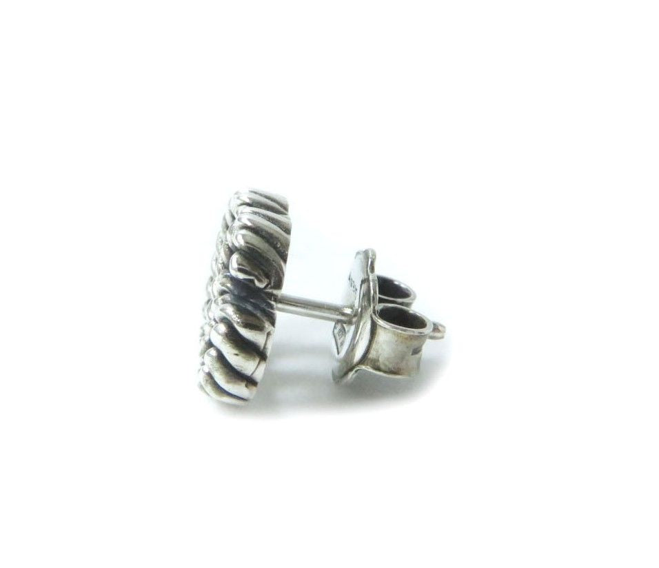 Luxury Gucci Trending 2025 Silver Double G Rope Motif Earrings