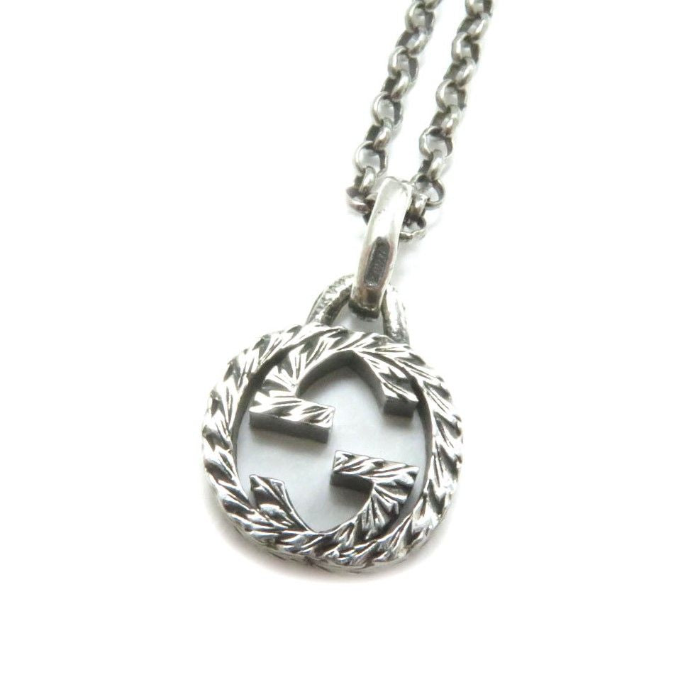 Luxury Gucci Trending 2025 Interlocking G Arabesque Silver Necklace