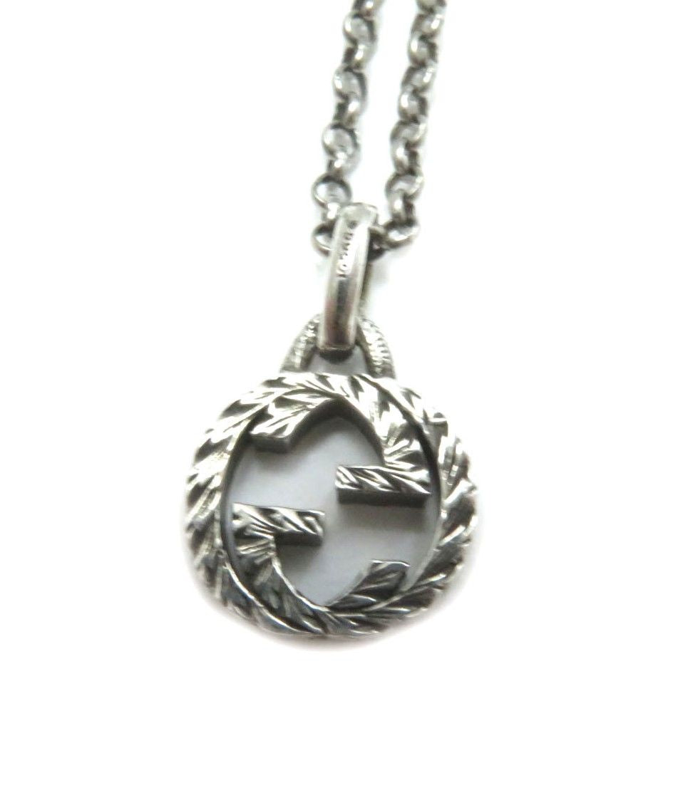 Luxury Gucci Trending 2025 Interlocking G Arabesque Silver Necklace