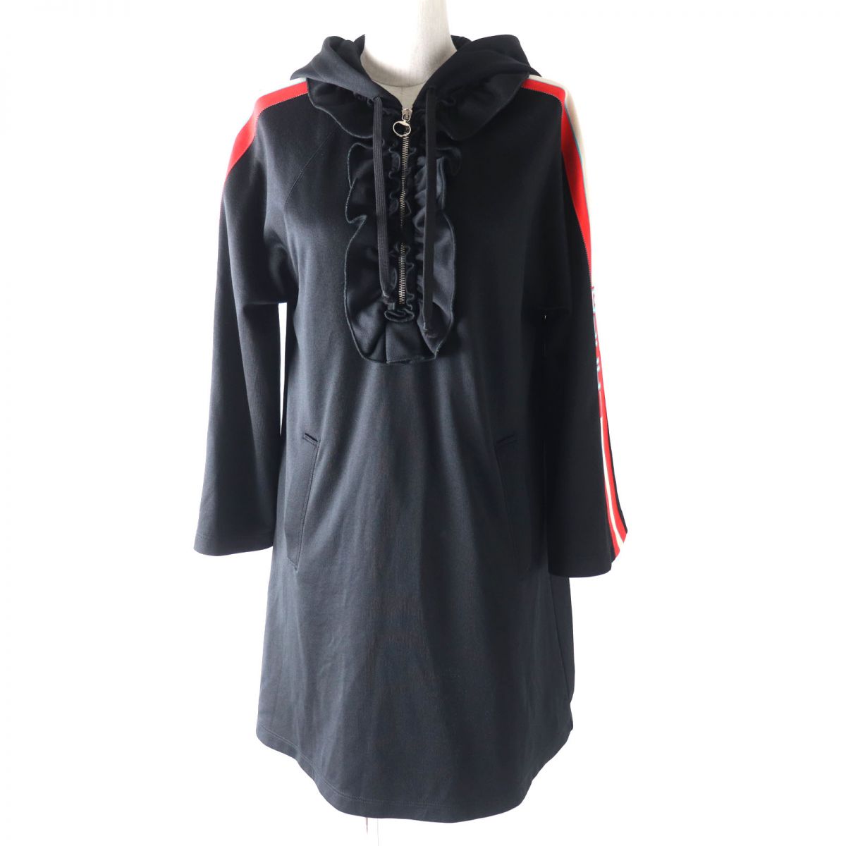 Luxury Gucci Trending 2025 Stainless Steel Hooded Jersey Dress XS