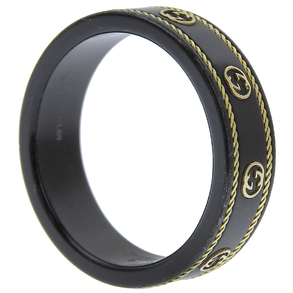 Luxury Gucci Trending 2025 Interlocking G Ring Ceramic K18 Gold