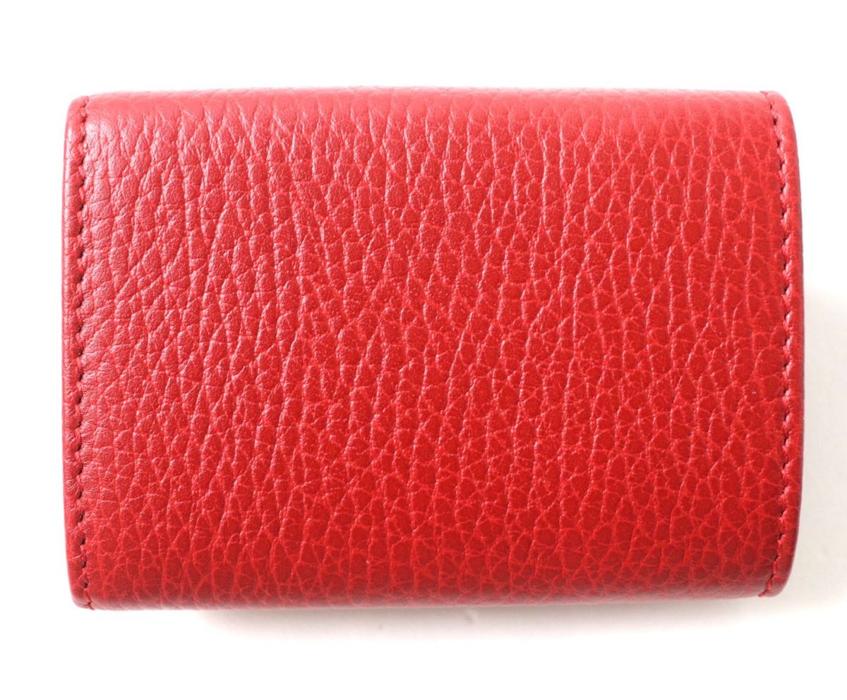 Luxury Gucci Trending 2025 GG Marmont Leather Compact Wallet