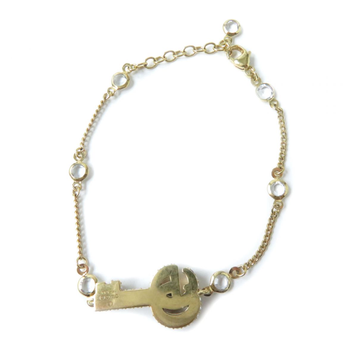 Luxury Gucci Trending 2025 Double G Key Bracelet with Rhinestones