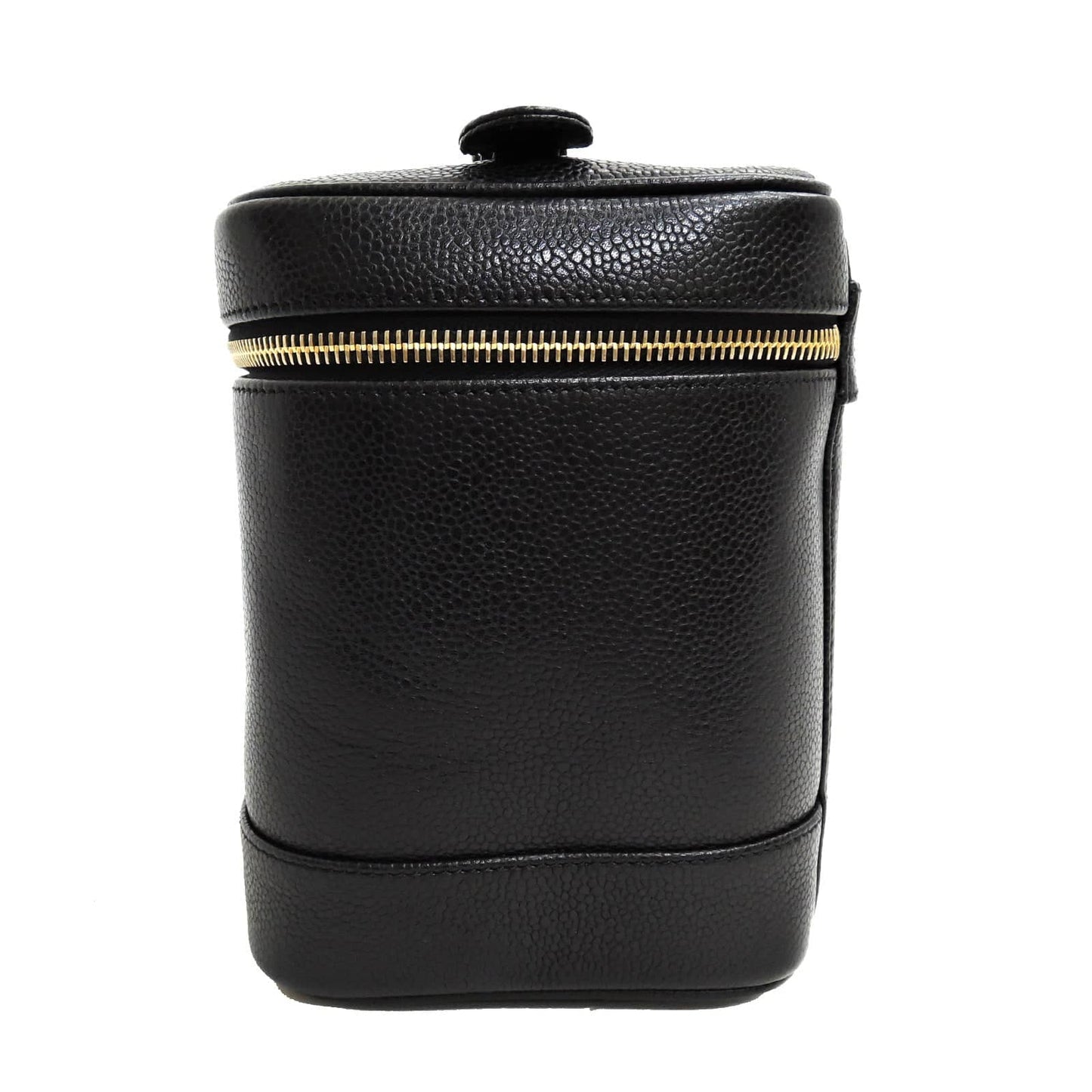 Luxury Chanel CC Cosmetic Case Black Caviar