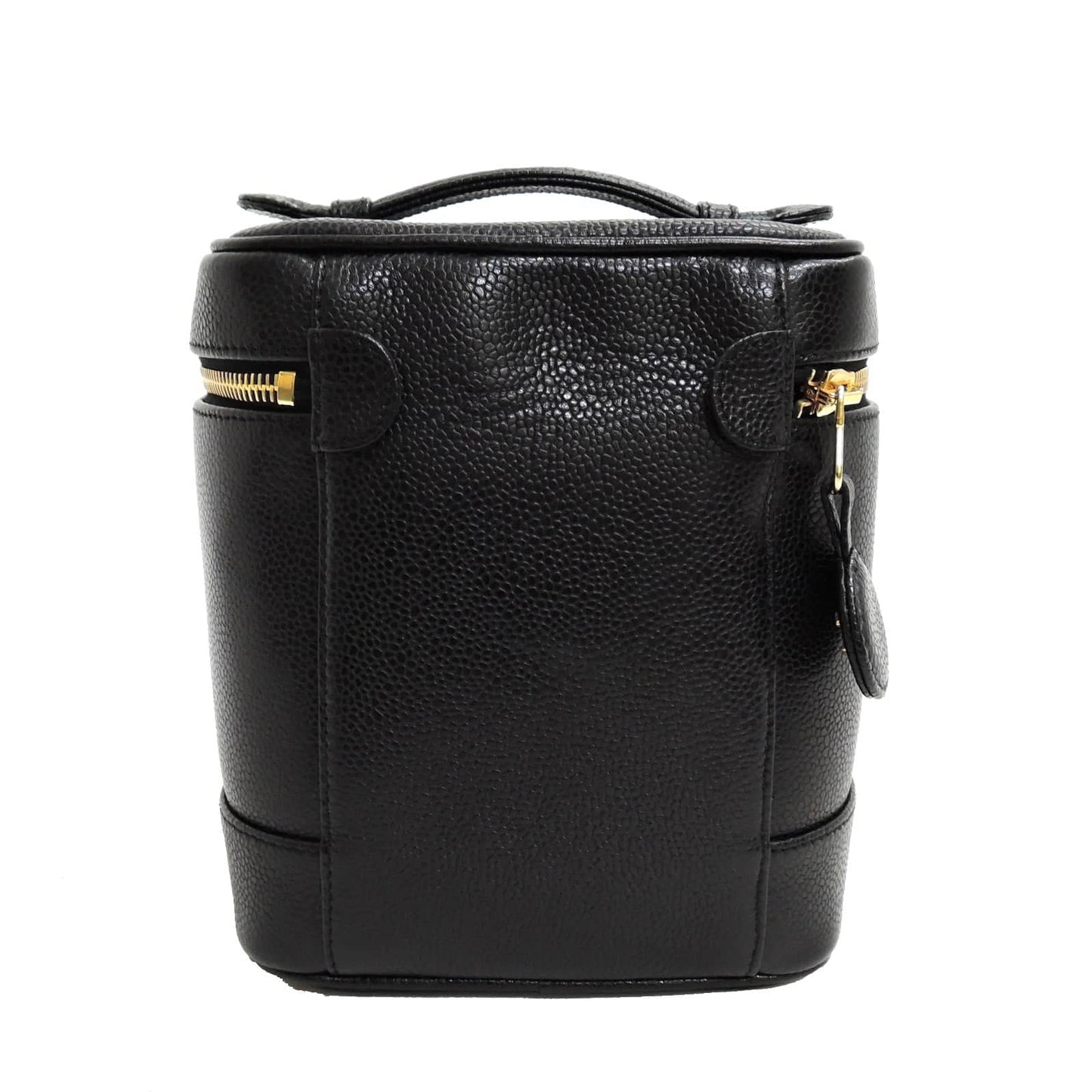 Luxury Chanel CC Cosmetic Case Black Caviar