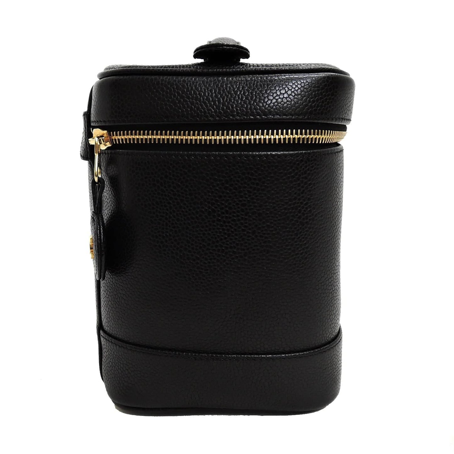 Luxury Chanel CC Cosmetic Case Black Caviar