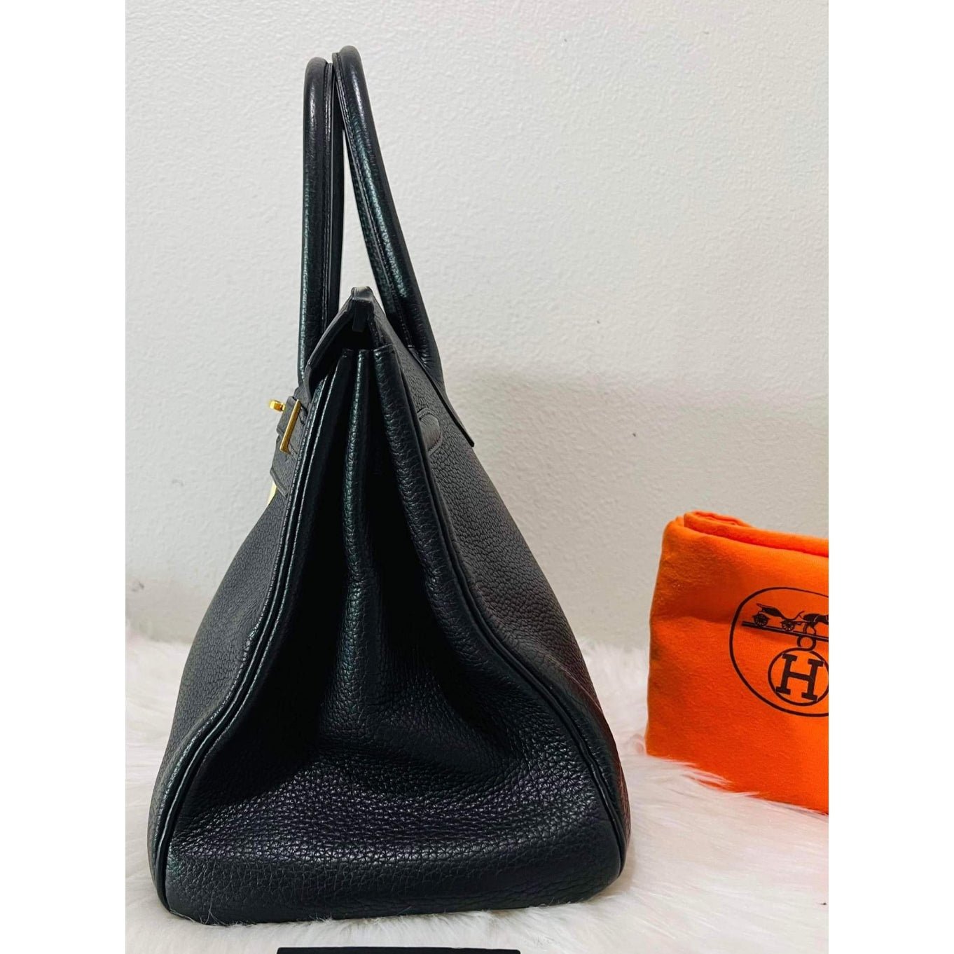 Luxury Hermes Birkin 35 Black Hand Bag