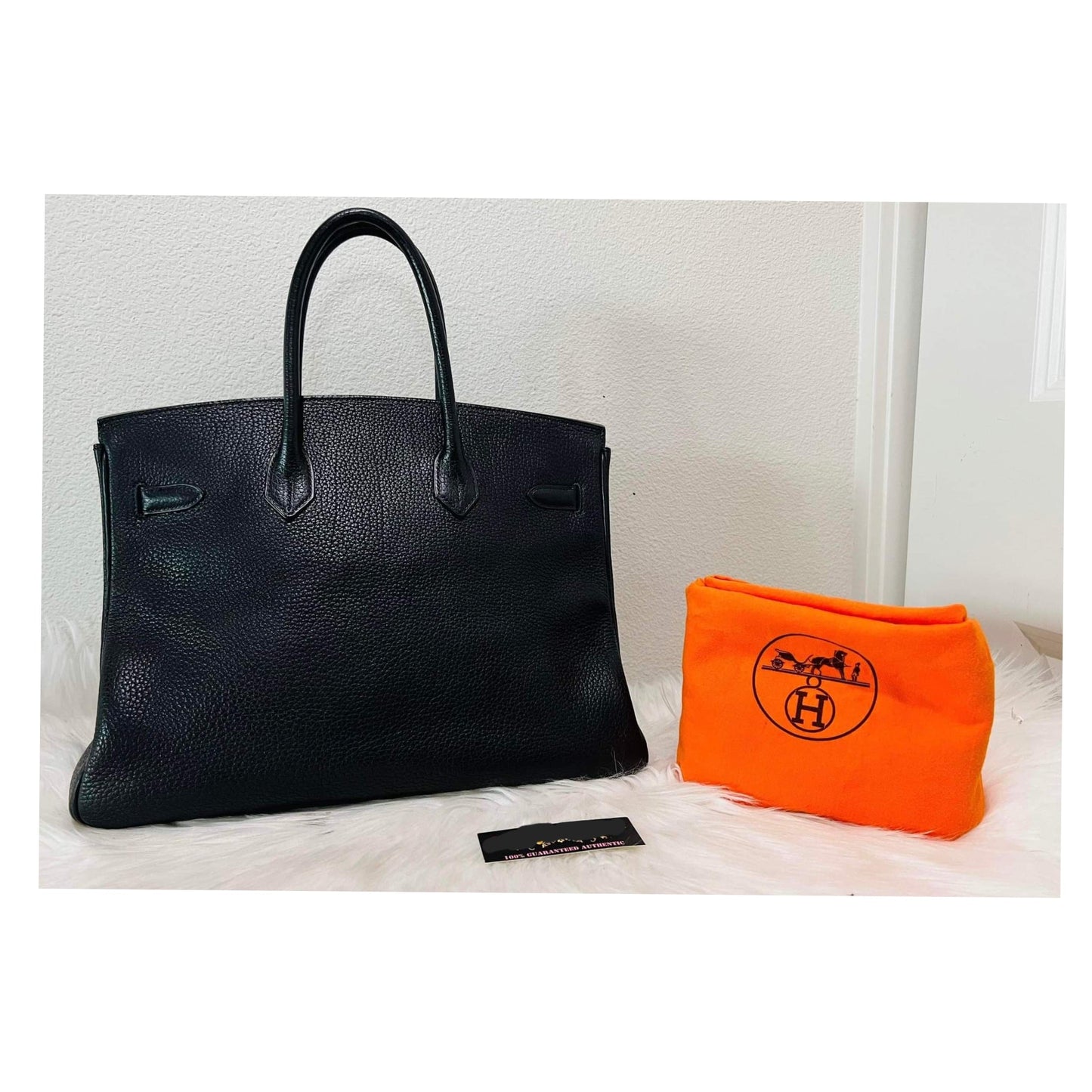 Luxury Hermes Birkin 35 Black Hand Bag