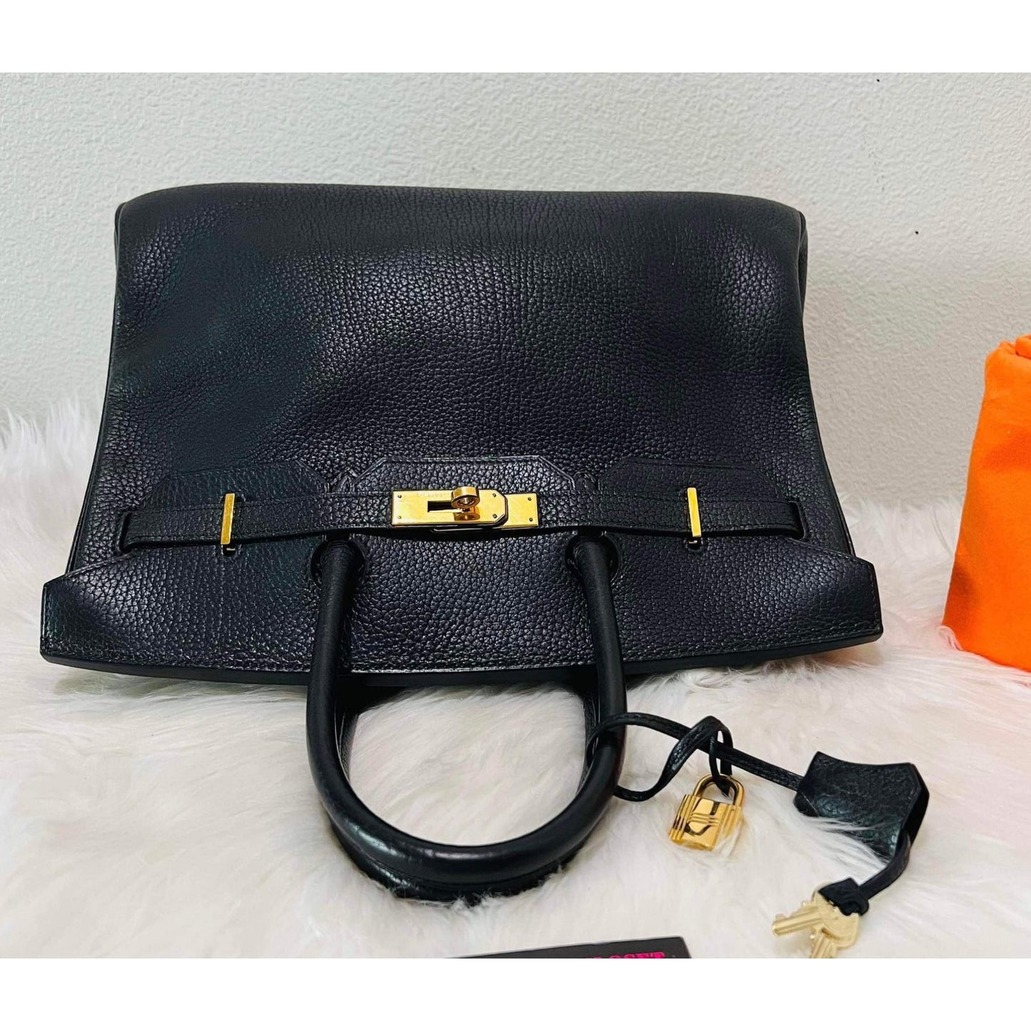 Luxury Hermes Birkin 35 Black Hand Bag
