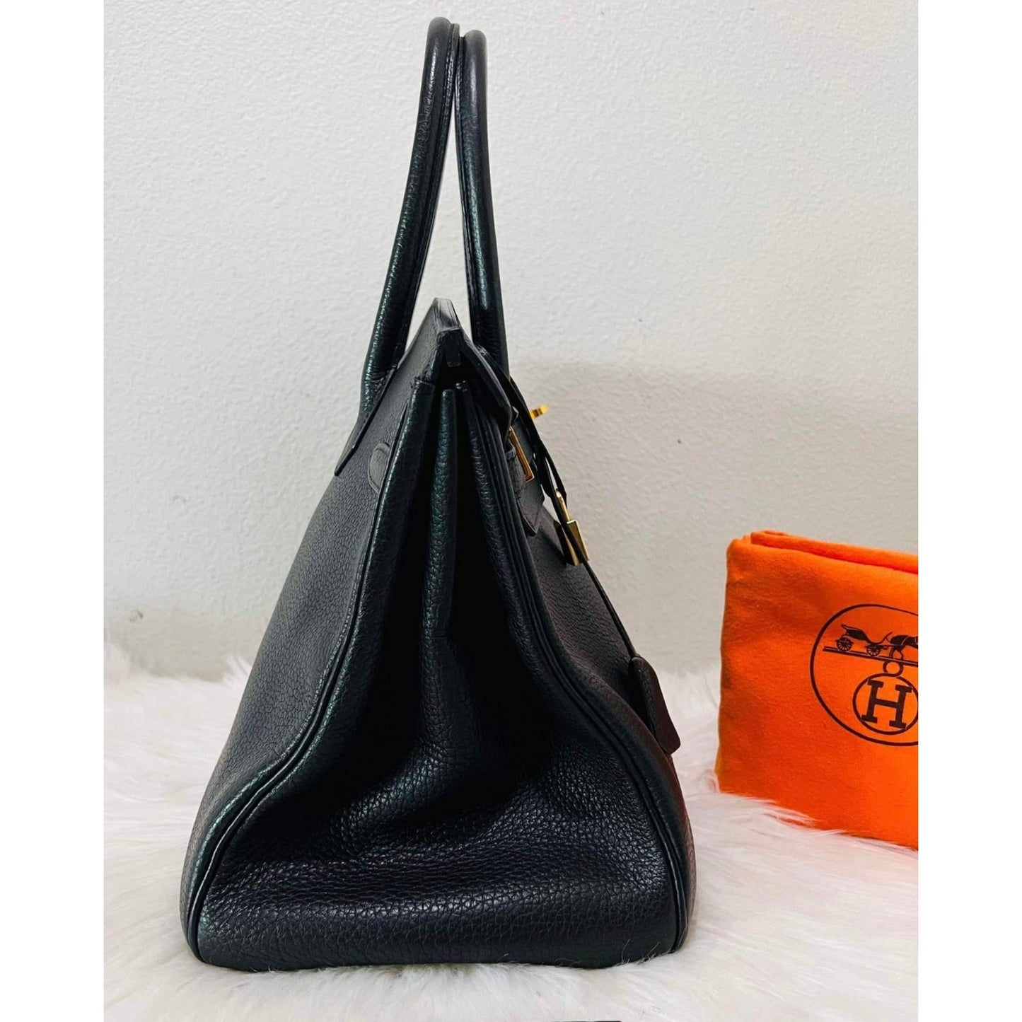 Luxury Hermes Birkin 35 Black Hand Bag