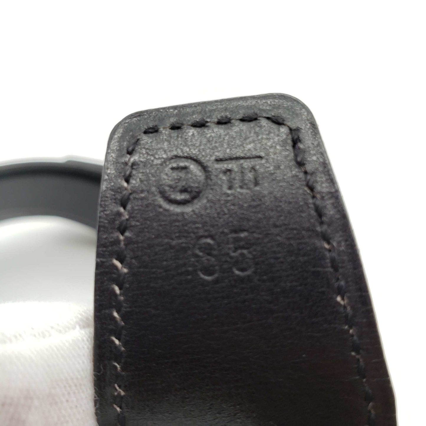 Luxury Hermes Leather Belt Black Gold Reversible